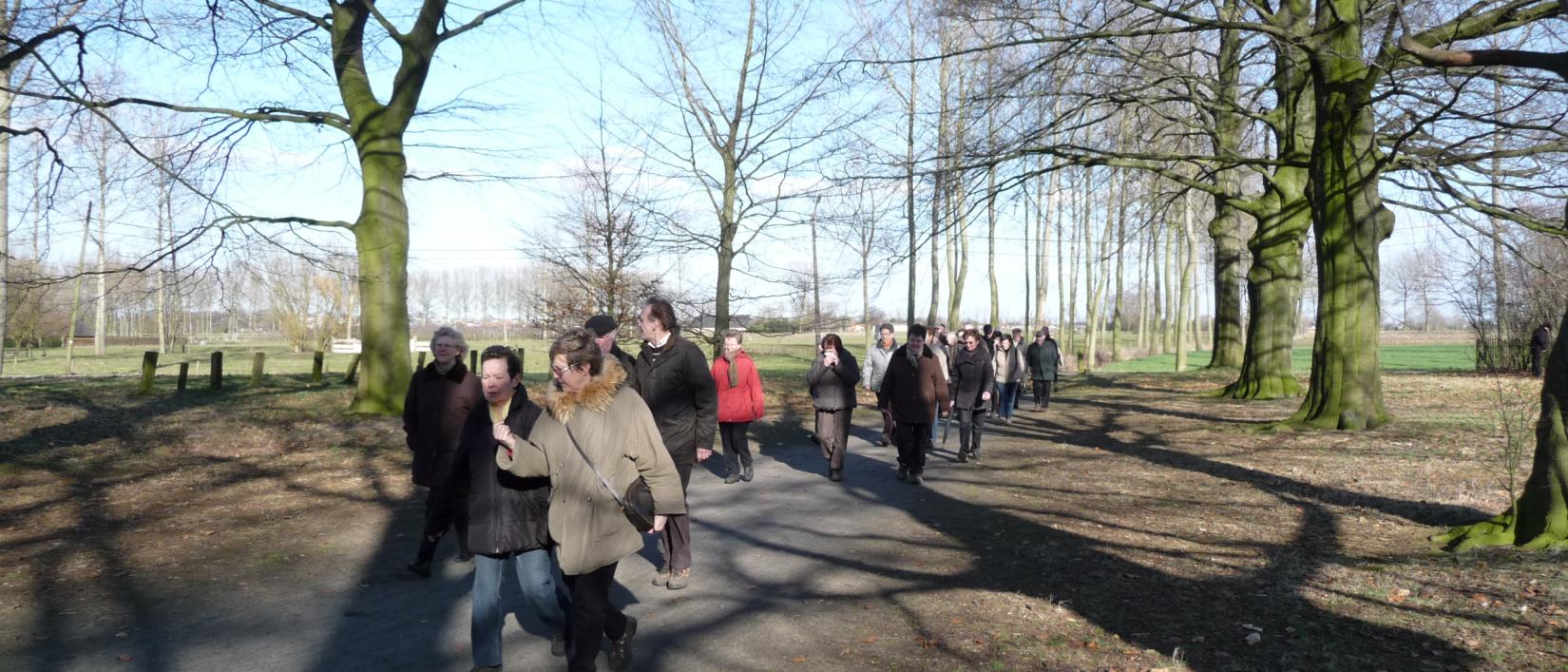 Groep wandellaars