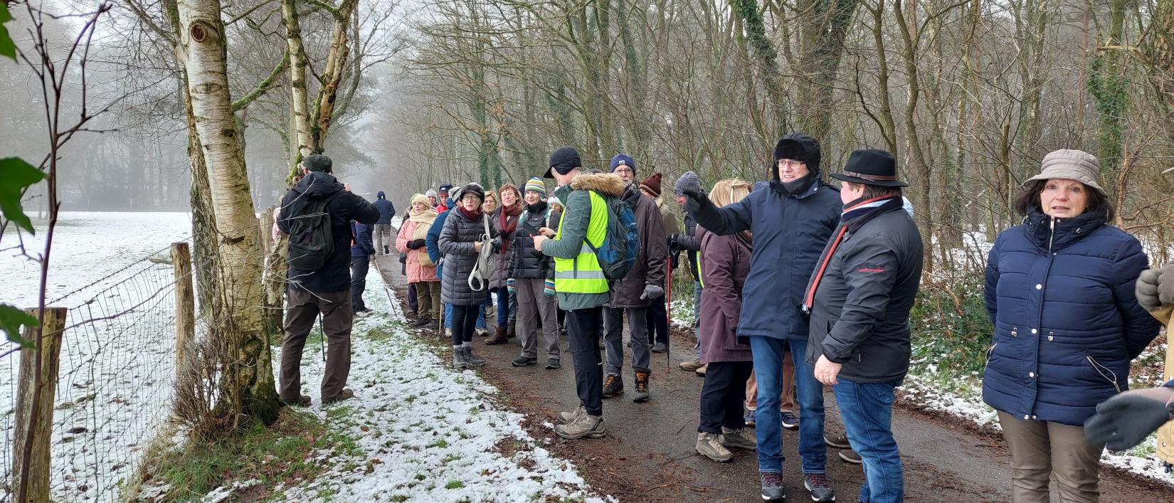 wandelen in de sneeuw