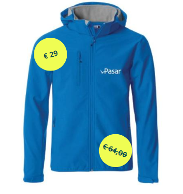 Softshell jas Pasar heren met nieuwe prijs