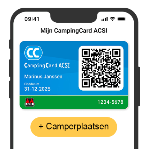 ACSI app met camperplaatsen