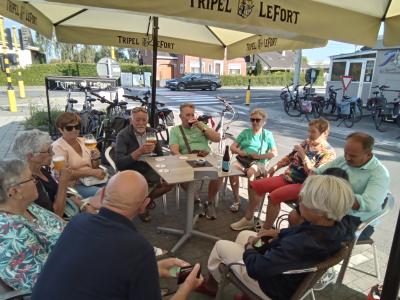 Derde stop een lekkere fris biertje