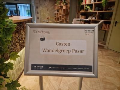 Wij werden welkom geheten in het hotel!