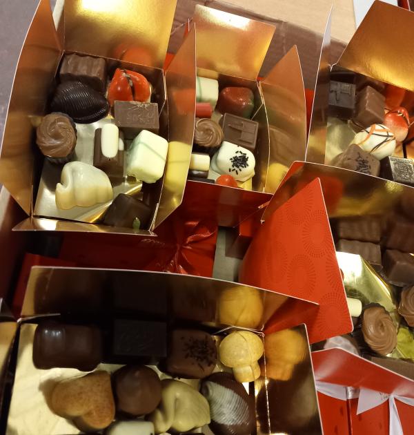 Pralines van Chocolatier Valentino