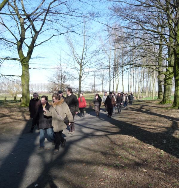 Groep wandellaars
