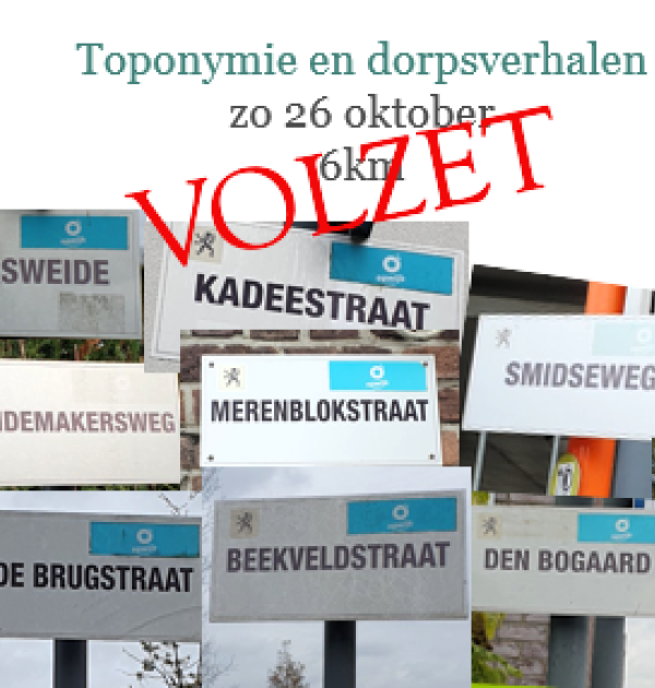 Nieuwe straatnamenwandeling Pasar Opwijk