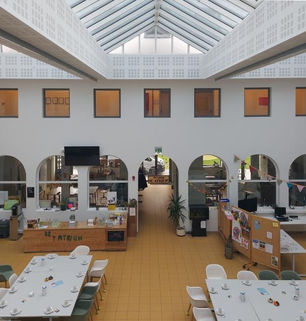 De recreatiezaal