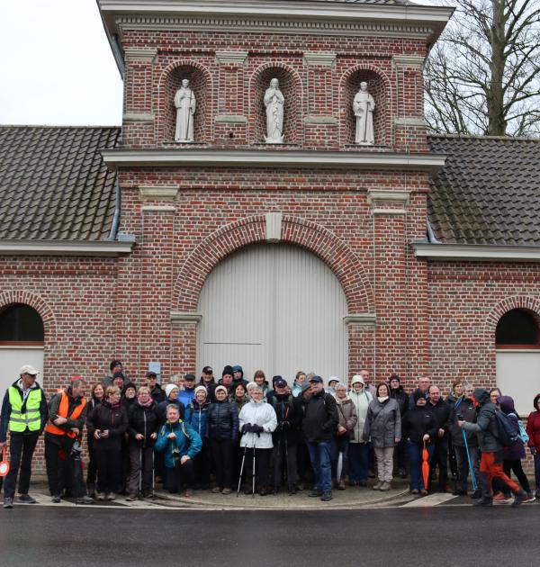 eerst een groepsfoto maken